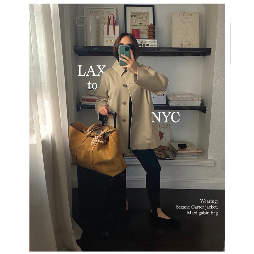 La Maille Sezane Carter Jacket in Light Beige Size US 12 / FR 44 / XXL✨ - Picture 7 of 16